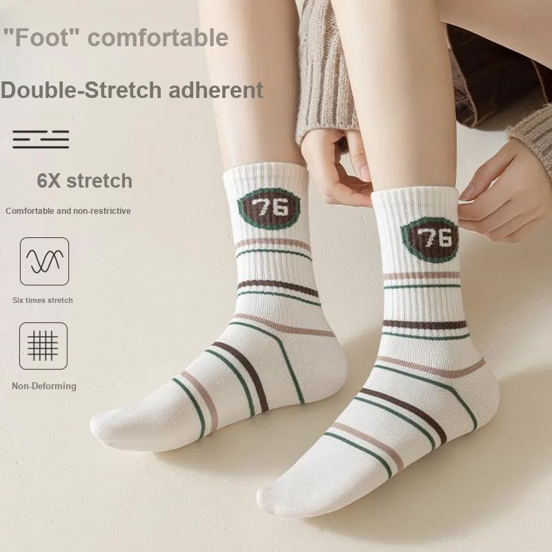 KJ Mid-Calf Socks Unisex Multi Combo Set-29