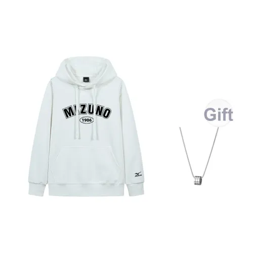Mizuno Толстовка Унисекс Белый В комплекте с ожерельем