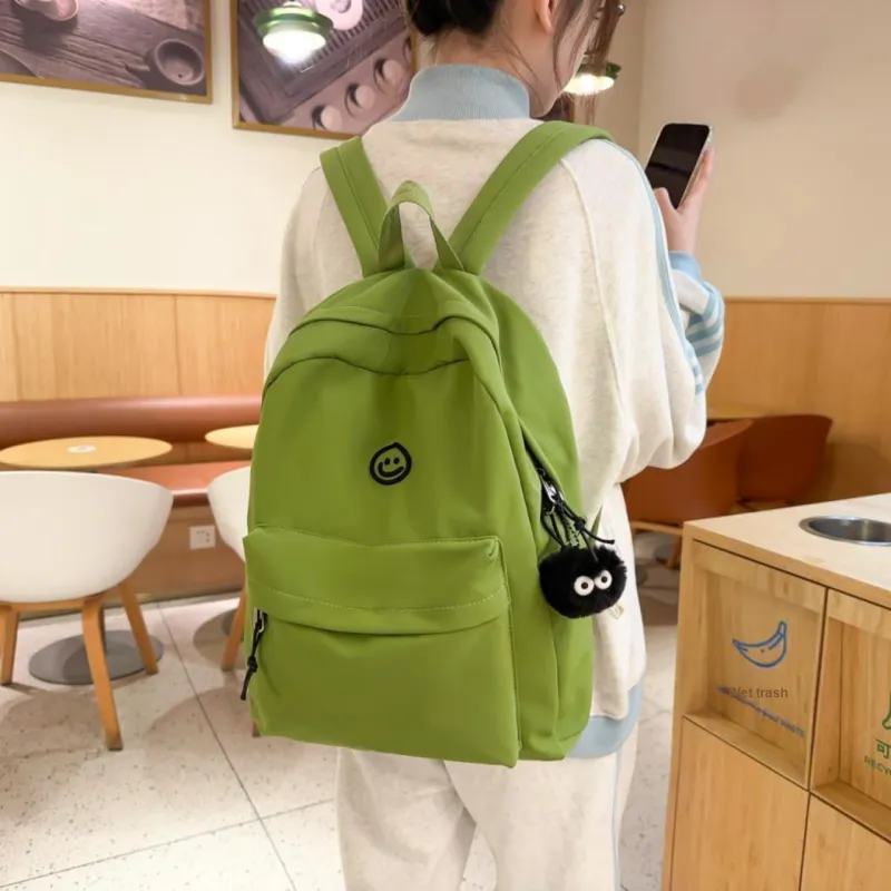 URBAN FOREST Nylon Backpack Unisex Yellow/Green/Blue/White/Black-3