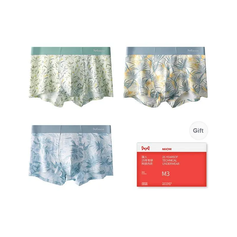 MIIOW Cool One Summer Series Underpants Men's Shopping Bag 3 Pack-5