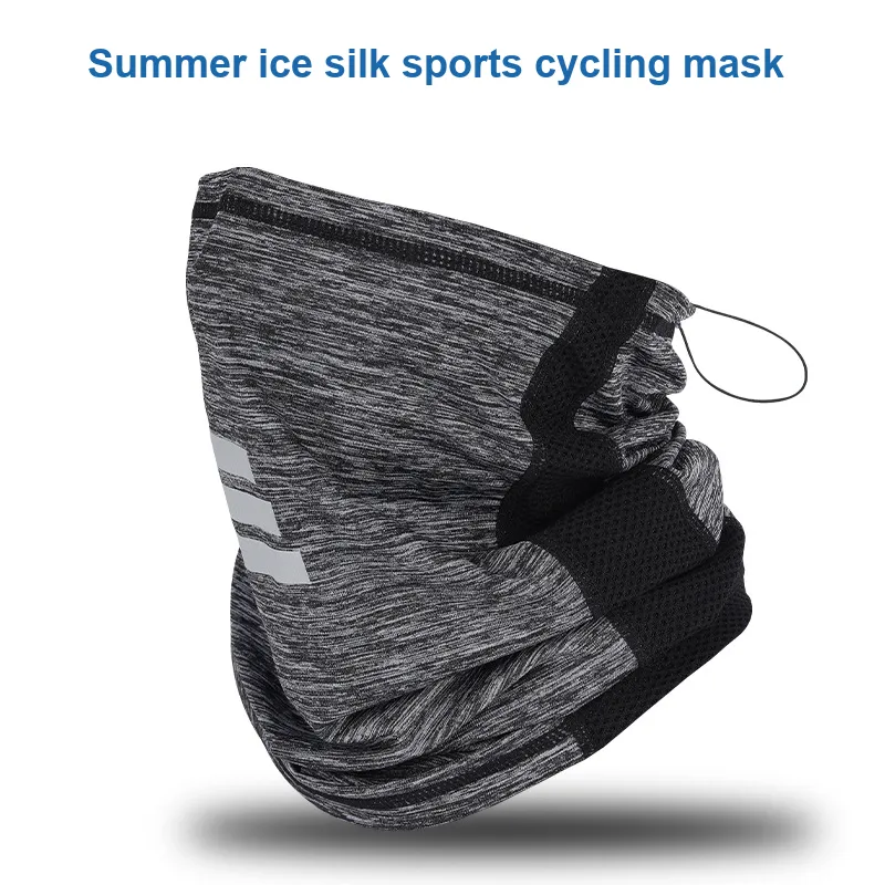 JIEKAI Riding Equipment Cycling Face Mask Unisex Ice Silk-4