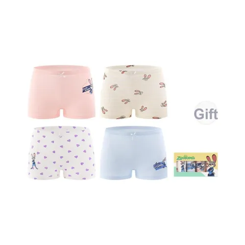 Disney Трусы 4 шт. Прозрачное окно Коробка Многоцветная коробка Включено Дети 3-7 лет