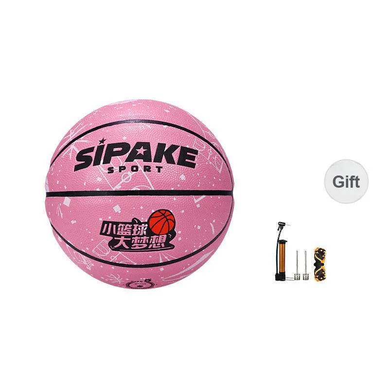 SIPAKESPORT PU Basketball Dark Pink Size 5 Training Unisex-1