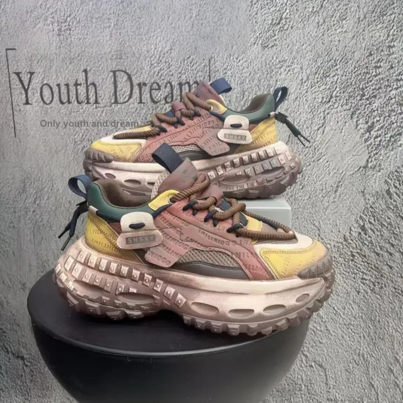 VNNSIJIE x Banas Low Top Chunky Sneakers Men's-9