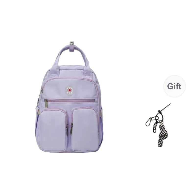KAMLUI Oxford Backpacks Backpack Unisex White/Black/Purple/Yellow/Sky Blue/Lake Blue-10