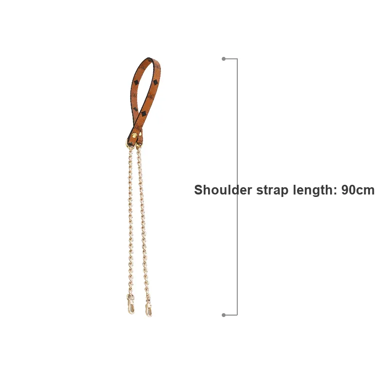 Jingxi Leather Microfiber Material Bag Shoulder Strap Women's Gold/Black-1