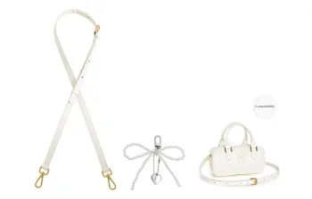 Lan Bao Fan Microfiber Bag Shoulder Strap Unisex Ecru/Light Blue