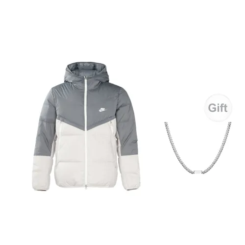 Nike Down Jackets Unisex Gray Includes Necklaces