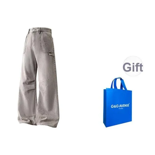 G G AVENUE Серый Унисекс Джинсы