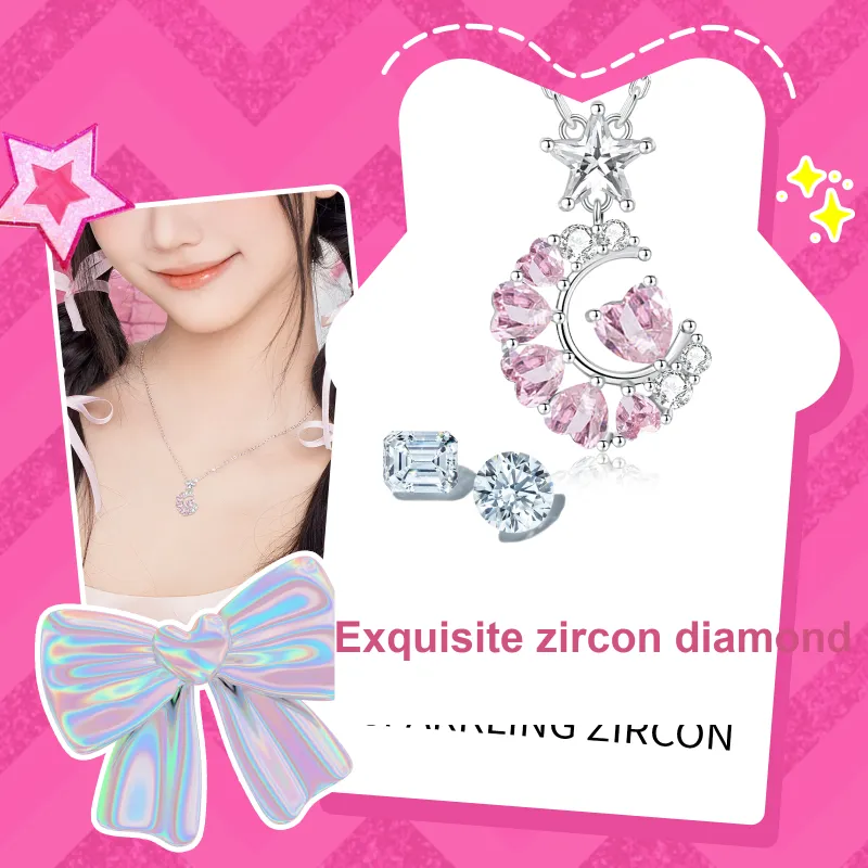 Barbie Synthetic Cubic Zirconia Necklaces Women's-1