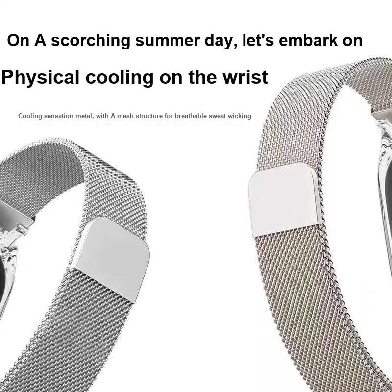 Watchbond Xiaomi Compatibility Watch Band Metal Stainless Steel Material-6