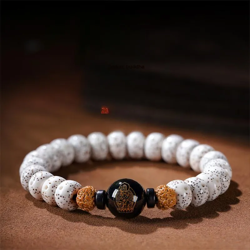 DALONG Star Moon Bodhi Seeds Single Wrap Beaded Bracelet Unisex-1