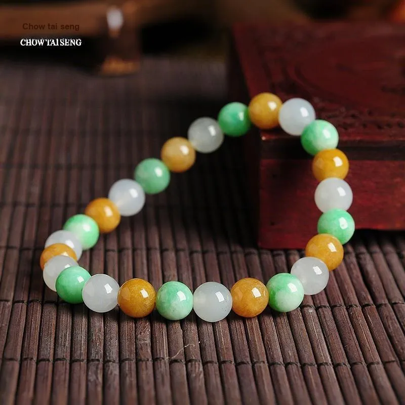 CHOW TAI SENG Glutinous Jade Jadeite Bracelets Unisex-3