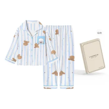 O'MESIK Pajama Set Women's Gift Box Set Blue