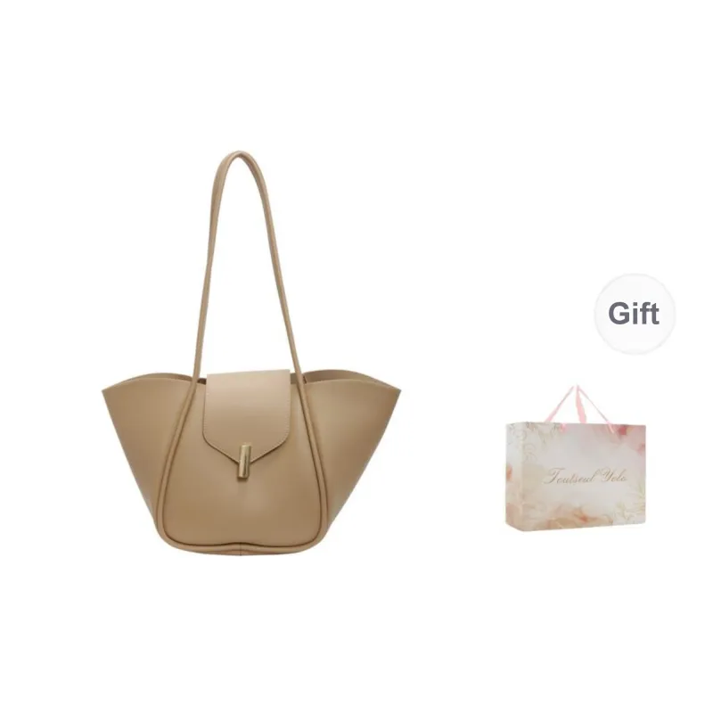 TOUTSEUL YOLO PU Shoulder Bag Women's Ecru/Black/Khaki/Coffee/Brown-12
