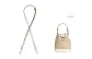 Ecru 1.1 Wide Litchi Grain Gold Fastener 90-120cm[Compatible with Trumpets Bucket Bag]