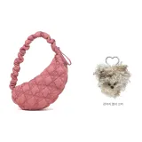 Rose Pink+Puppy Keychain