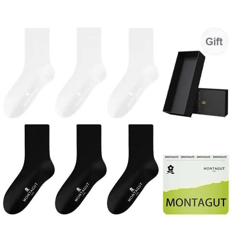 Montagut Mid Calf Socks Men's Gift Box Combination-72