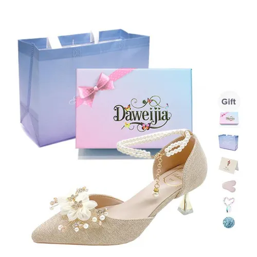Dawei's House High Heels Women's Bowknot Box