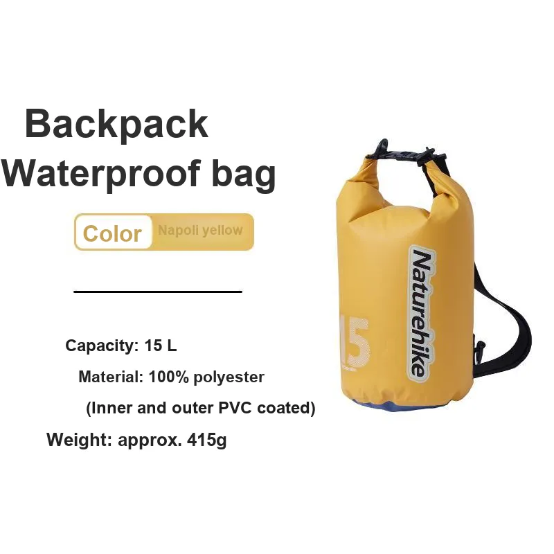 NATUREHIKE Polyester Backpack Regular Unisex Napoli Yellow-1