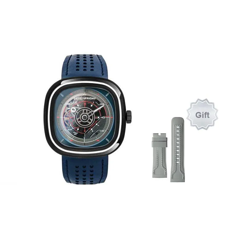 SEVENFRIDAY Automatic Mechanical Movement Unisex Watch Blue Dial-6