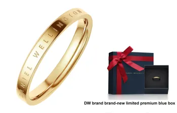 Daniel Wellington Alloy Rings Unisex Gold