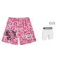 Single Layer Pink+High-Rebound Pants (Pink Lightning Jaguar+Embroidery)