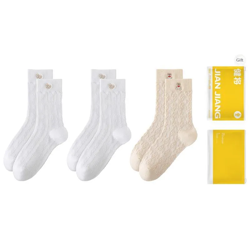 Master Mid Calf Socks Women's Shopping Bag Combo Set-4