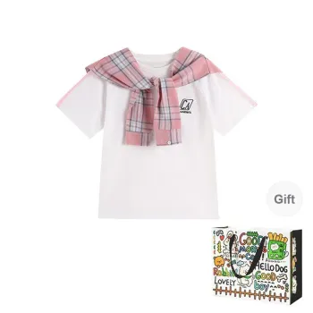 BVODE T Shirts Women's White Shopping Bag