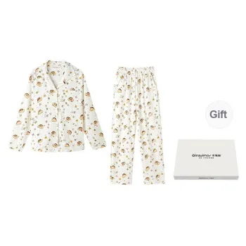 QINZUIMAO Pajama Set Women's Box White