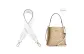 (Gold-Tone) White 3.8 Wide Strap 65cm