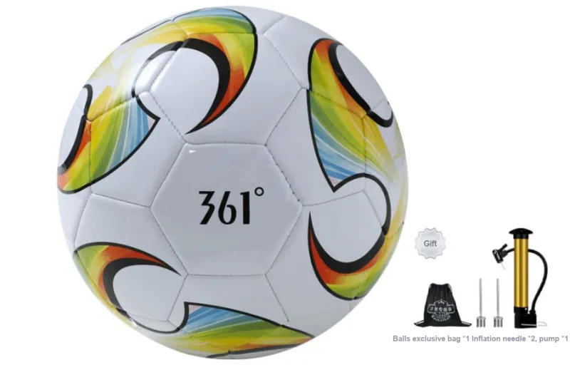 361° Size 4 Ball Soccer PVC Machine Stitched Soccer Ball Unisex Red Green White-0
