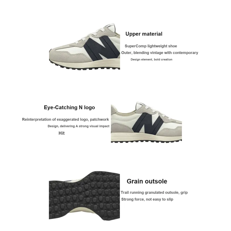 New Balance 327 Silver Birch Black PS-1