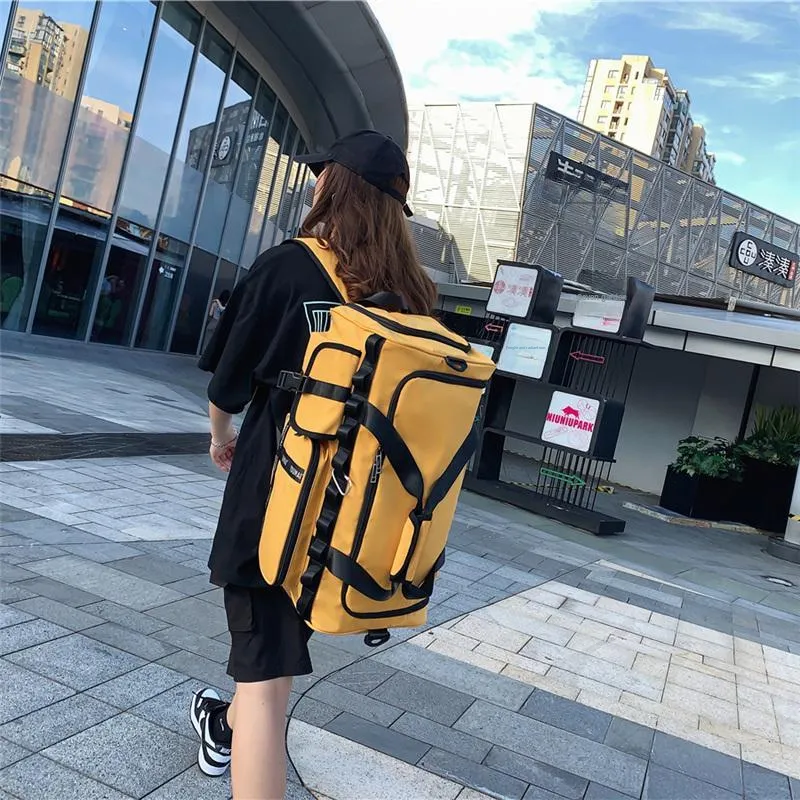 NIGEER Nylon Travel Bag Unisex Black Pink/Green Yellow/Denim Blue/Khaki-11