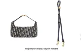 Dark Blue 1.2cm-Width Adjustable Crossbody Shoulder Strap 89-119cm
