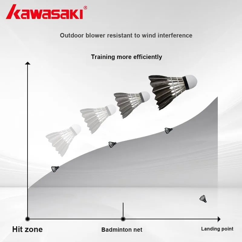 Kawasaki Bright Moon 6 Pack Goose Feather All Round Goose Feather Outdoor Shuttlecocks-3