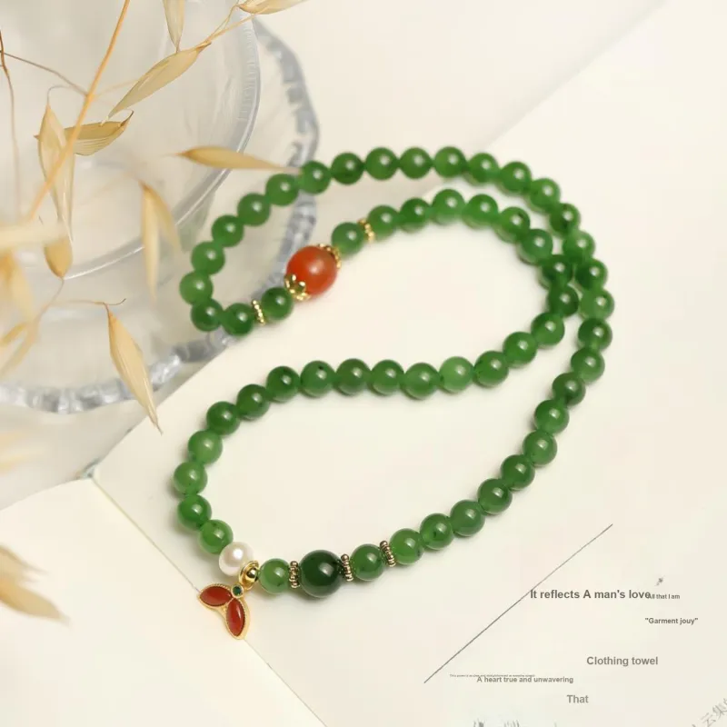 Artisan Lock Heart Jade Hetian Jade Hetian Jade Bracelets Women's Jasper-3