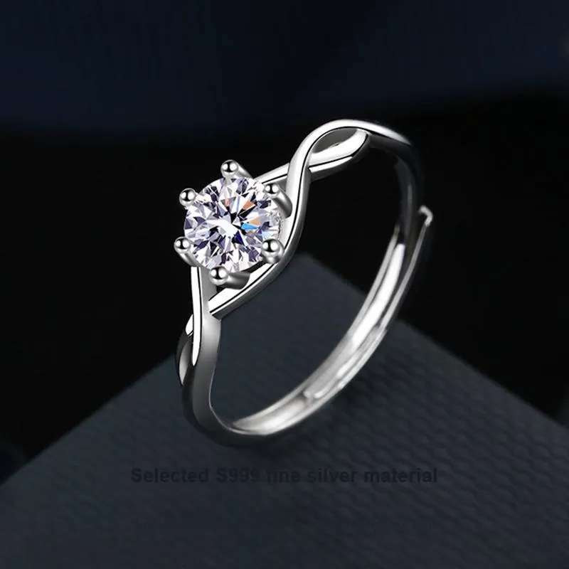 MISS TOOYA S999 Fine Silver Rings Women's-2