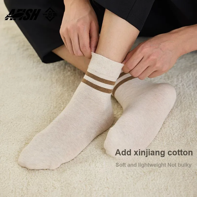 AFISH Mid-Calf Socks Men's 4 Pack-8