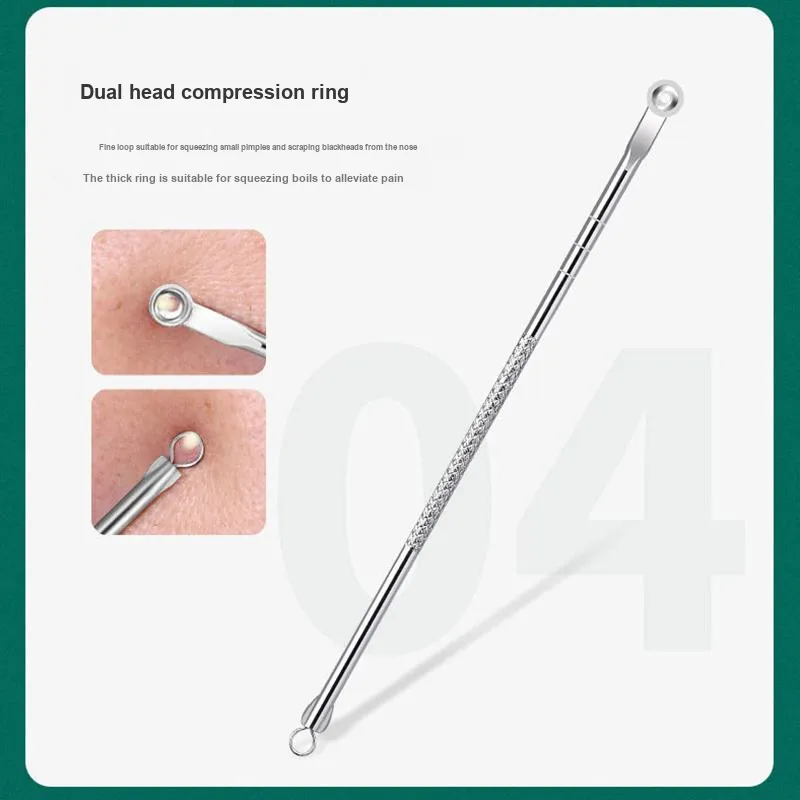 JIANYINGSHU Pimple Extractor Blackhead Extractor Set With Closed End Picking Tools For Acne Cleansing, Home Use-8