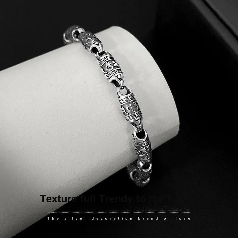 Love 925 Sterling Silver Bracelets Men's-3