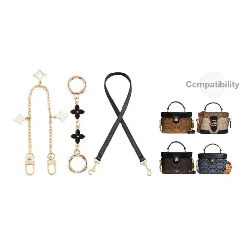 Ingenuity Handmade Металл Сумка Ремень Женский Черный Золотой Тон