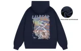 Navy Blue Hooded (Thickened and Fleece-Lined)