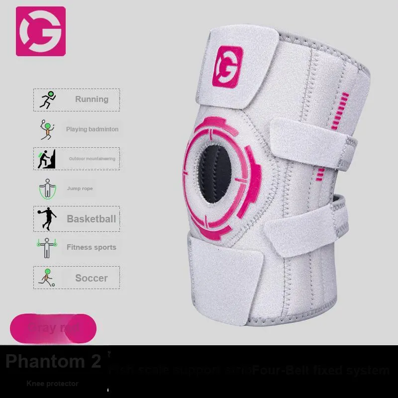 Competition Phantom Collection Soccer Basketball Badminton Unisex Polyamide Elastane Silicone Knee Pads-6