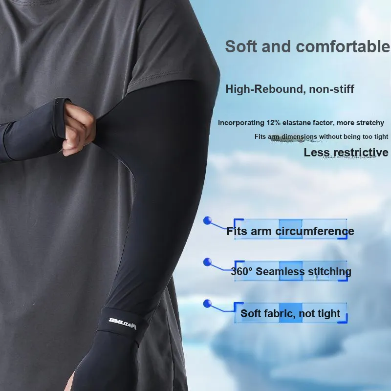 NAILEKESI Cycling Gear Cycling Arm Sleeves Unisex-3
