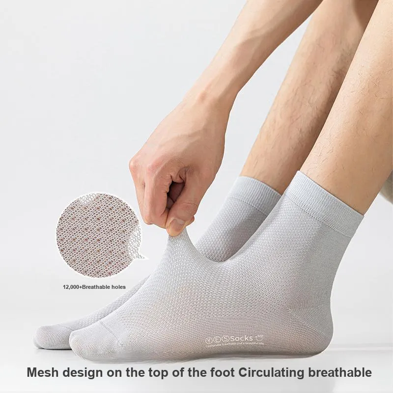 MIIOW Mid Calf Socks Unisex Gift Ribbon 3 Pack-12