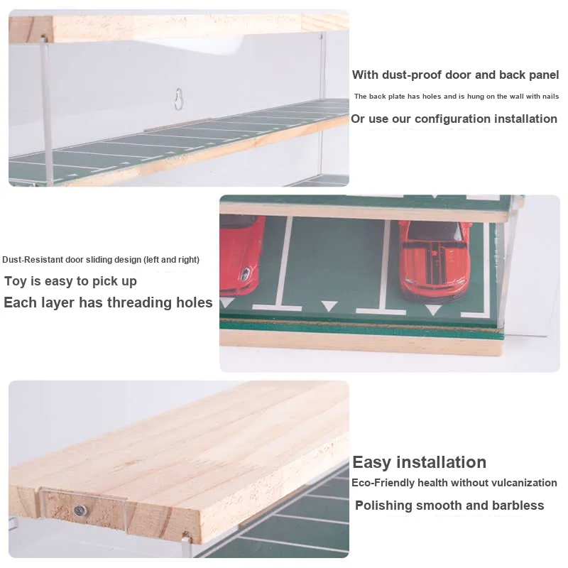 Maisto 1:64 Storage Dust-Resistant Display Case Model Accessories-3