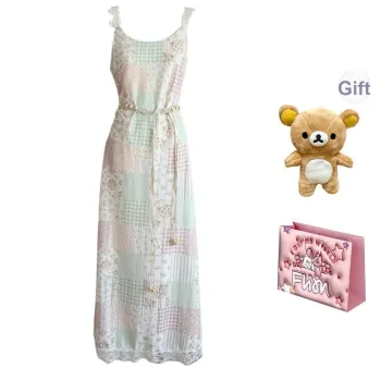 FLIM Slip Dresses Women's Green Bear Box