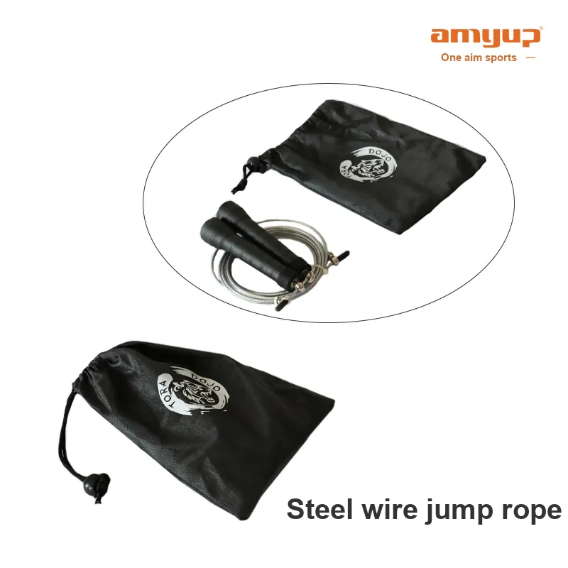 AMYUP Fitness Training Non Countable Jump Ropes Adults/Kids/Teenagers/Students Foam Controller, Steel Wire Rope 2.8m-3