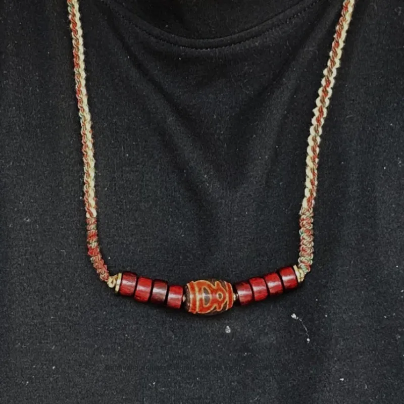 ZANJICHUANQI Bloodwood Necklaces Unisex-1